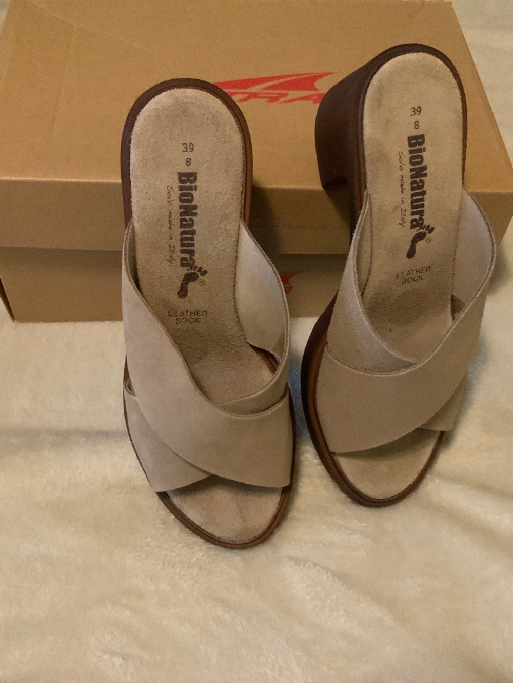Bio natural Chunky Heel Size 39/8